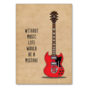 Music Art Without Music Life Would Be A Mistake Table Number