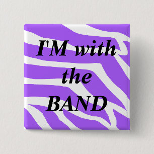 Music Band 15 Cm Square Badge