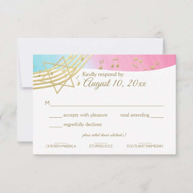 Music Bat Mitzvah Gold Response (Front)