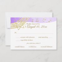 Music Bat Mitzvah Purple Gold Response