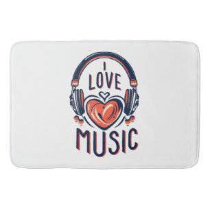 music bath mat