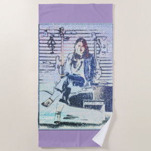 Music Beach Towel
