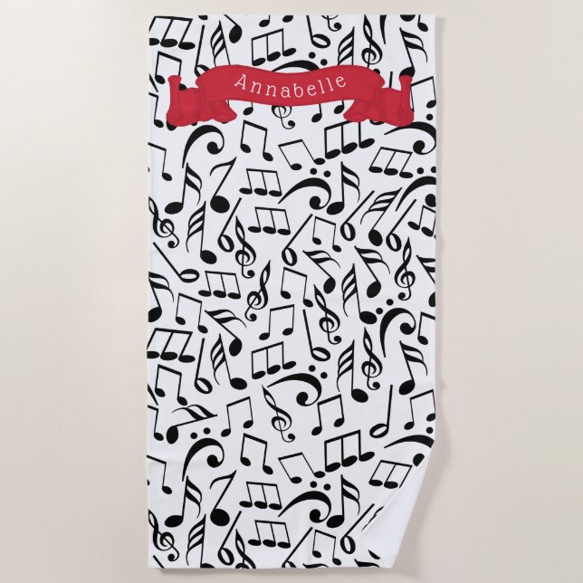Music Beach Towel (Front)