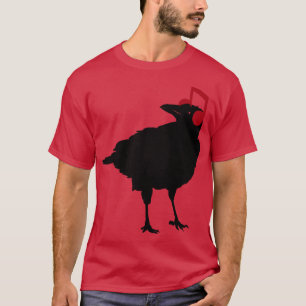 Music Bird Crow Musical Note by Tobe Fonseca T-Shirt