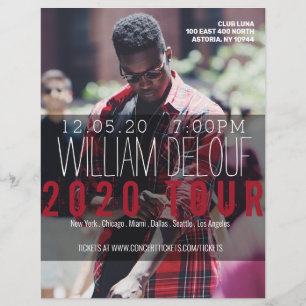 Music, Book, Tour, Band, Author Flyer