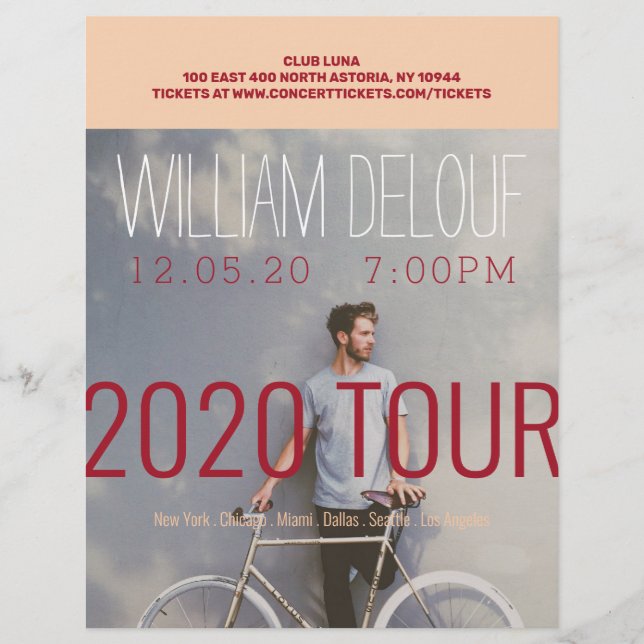 Music, Book, Tour, Band, Author Flyer (Front)