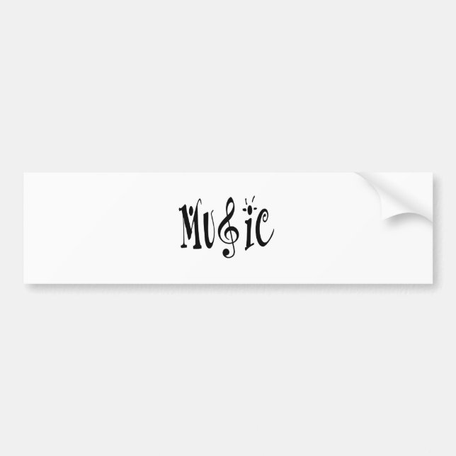 MUSIC BUMPER STICKER (Front)