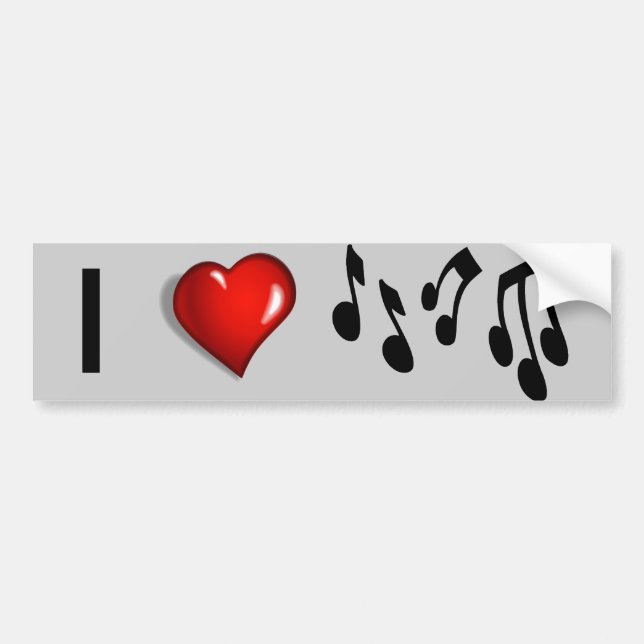 Music Bumper Sticker (Front)