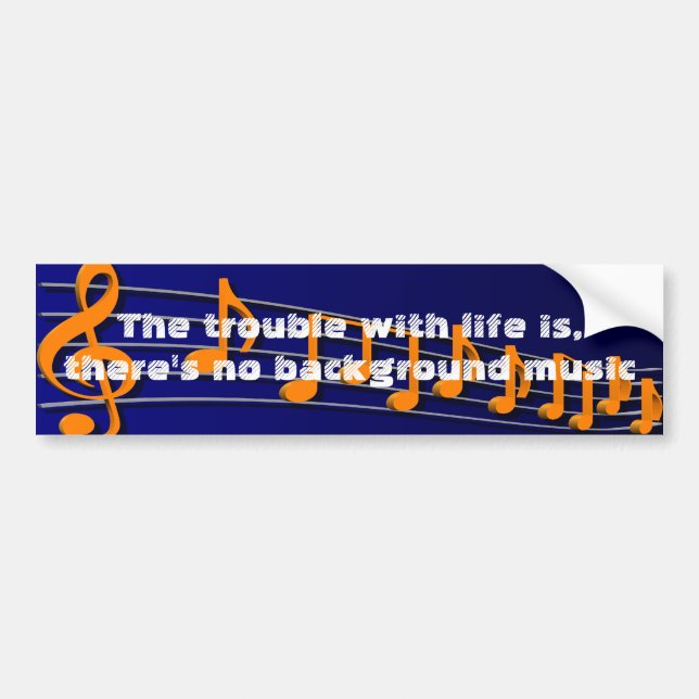 Music Bumper Sticker (Front)