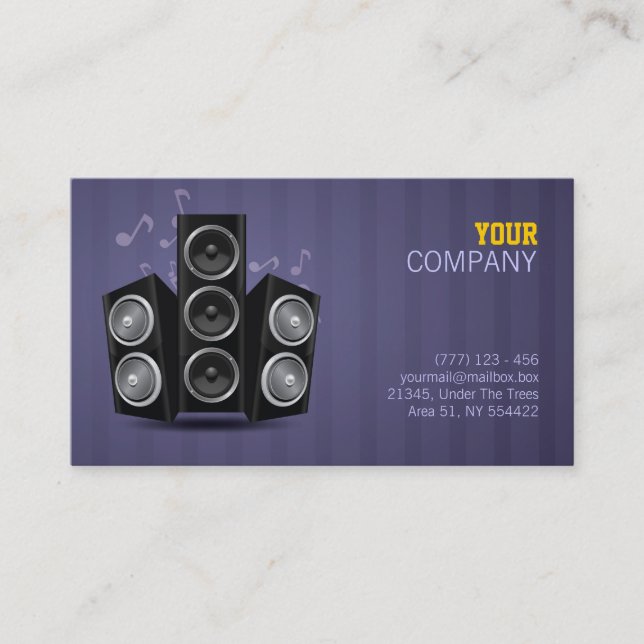 music business card (Front)