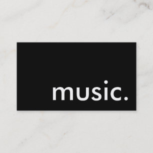 music. business card