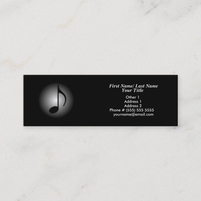 Music Business Card (Front)