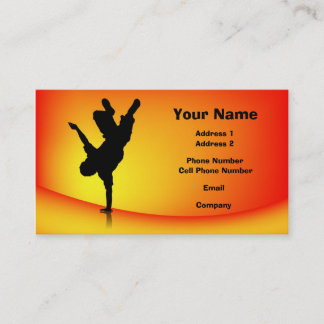 Music Business Card - Breakdance 2