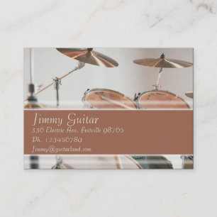 Music Business Card - Drum Kit
