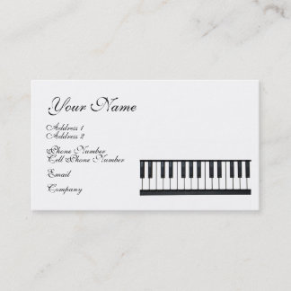Music Business Card - Keyboard - Piano