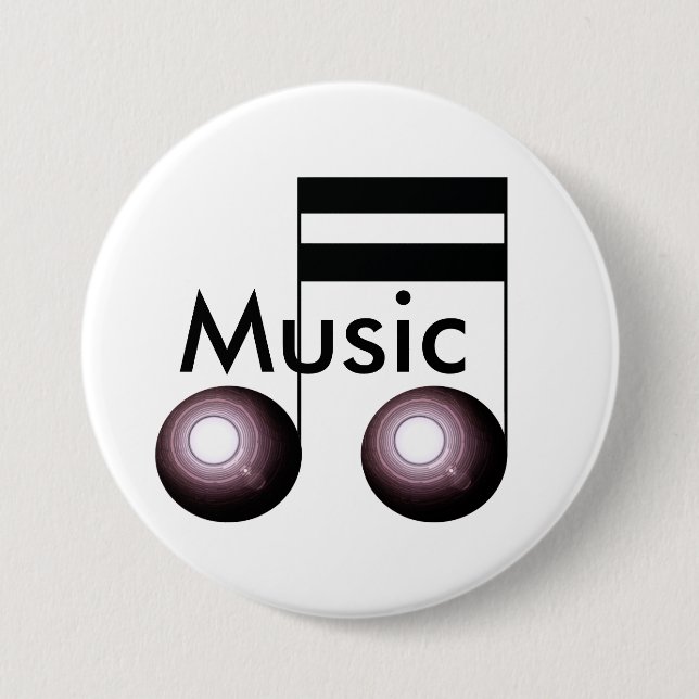 Music Button Pin Musicians Teachers Band (Front)