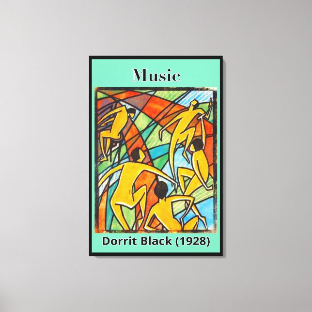 Music by Dorrit Black (1928) Canvas Print (Front)
