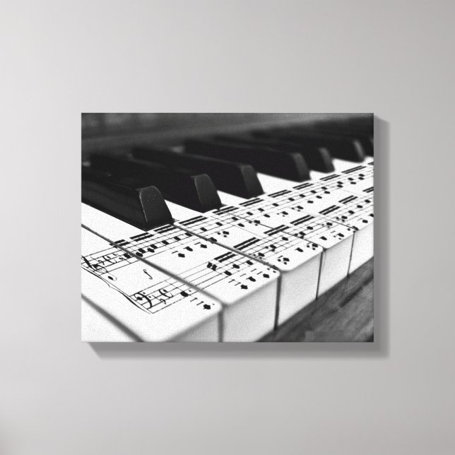 music canvas print (Front)