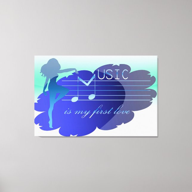 Music Canvas Print (Front)