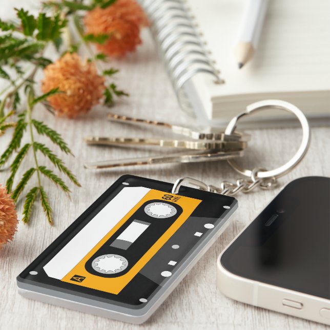 Music Cassette  Key Ring (Front Right)