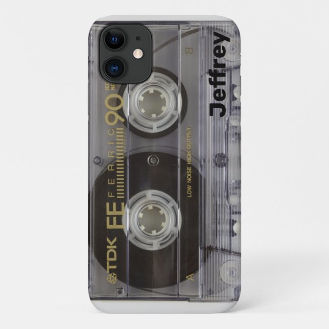 Music Cassette with Name Case-Mate iPhone Case (Back)