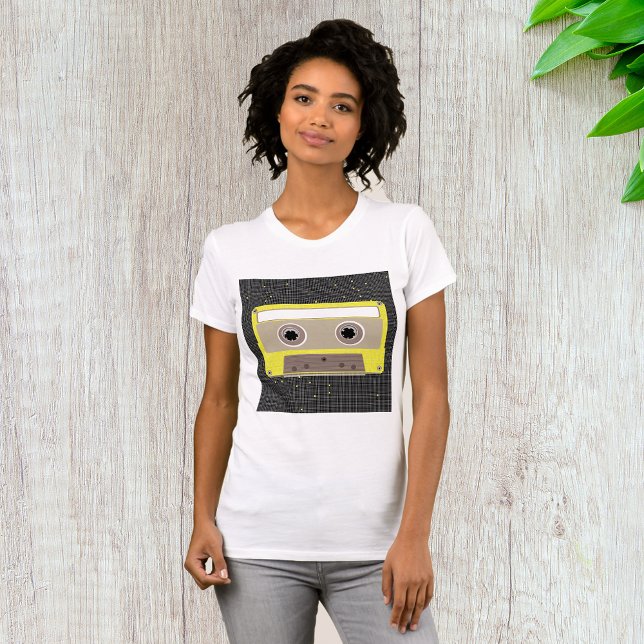 Music Cassette Womens T-Shirt (Creator Uploaded)