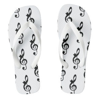 Music Cat Clef Jandals