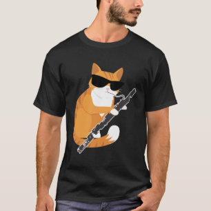 Music Cat Sunglasses Bassoonist Musician Bassoon T-Shirt