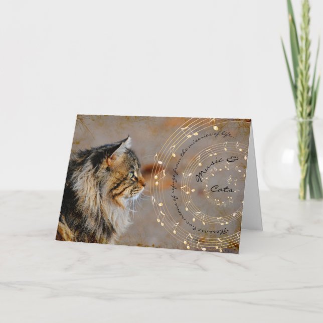 Music & Cats Card (Front)