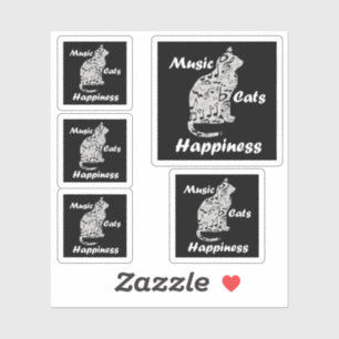Music Cats Happiness - Musician Lover Quote
