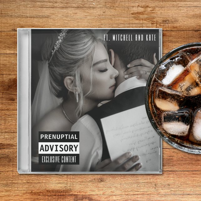 Music CD Case Album Cover Wedding Glass Coaster (Creator Uploaded)