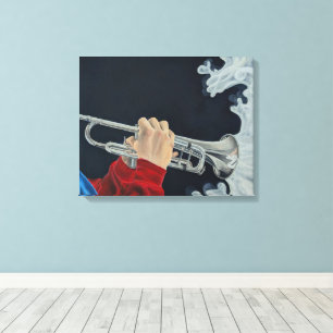 Music Challenges the Darkness Canvas Print
