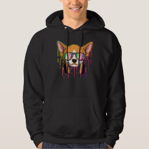 Music Chihuahua Dj With Headphones Musical Dog Hoodie