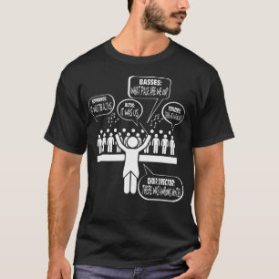 Music Choir Singing Members Sayings Funny Christma T-Shirt