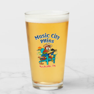 Music City Phins Pint Glass
