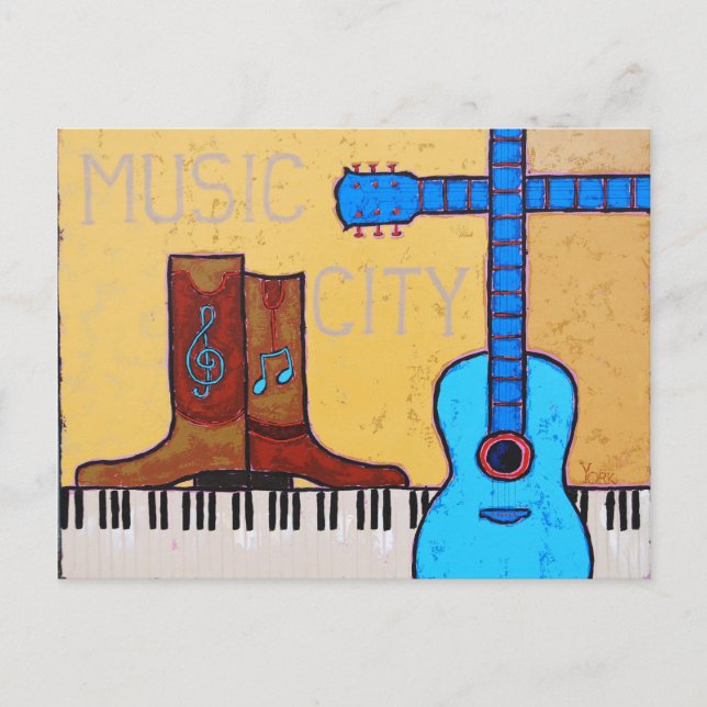 MUSIC CITY postcard (Front)