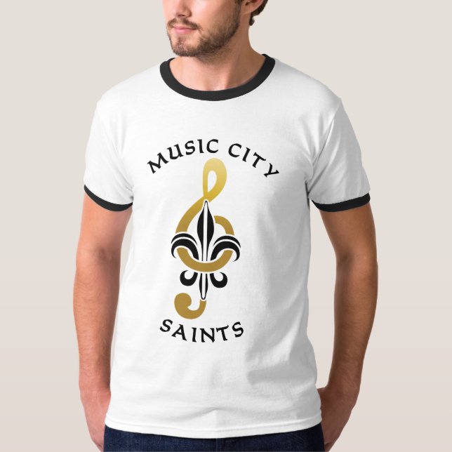 Music City Saints Baseball Team Nashville TN T-Shirt (Front)