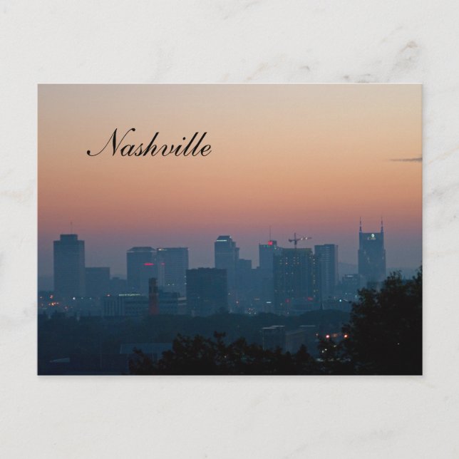 Music City Skyline Postcard (Front)