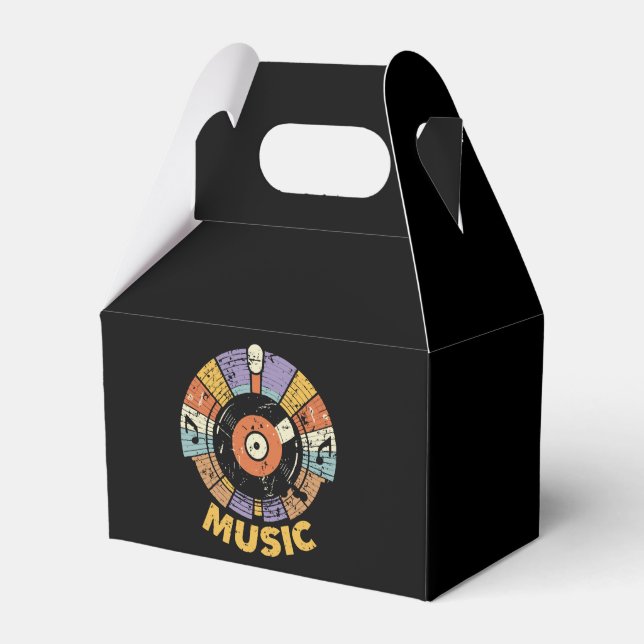 music classic retro favour box (Front Side)