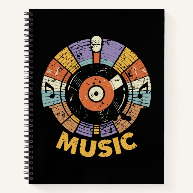 music classic retro notebook (Front)