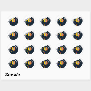 Music Classic Round Sticker