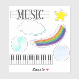 Music colorful Sticker