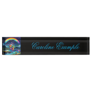 Music, colourful clef nameplate