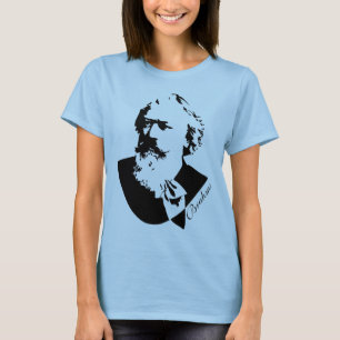 Music Composer Johannes Brahms Ladies Tee