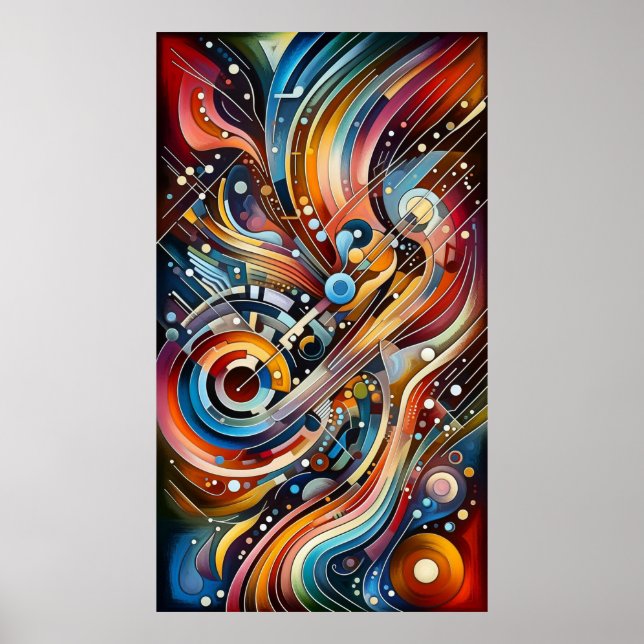Music composition - lyrical abstract piece 12 poster (Front)