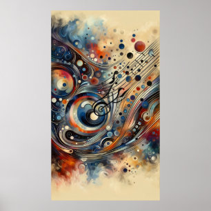 Music composition - lyrical abstract piece 14 poster