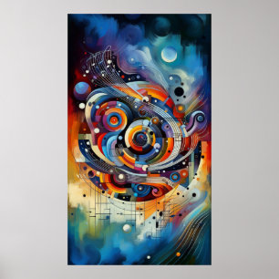Music composition - lyrical abstract piece 17 poster