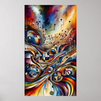 Music composition - lyrical abstract piece 19 poster