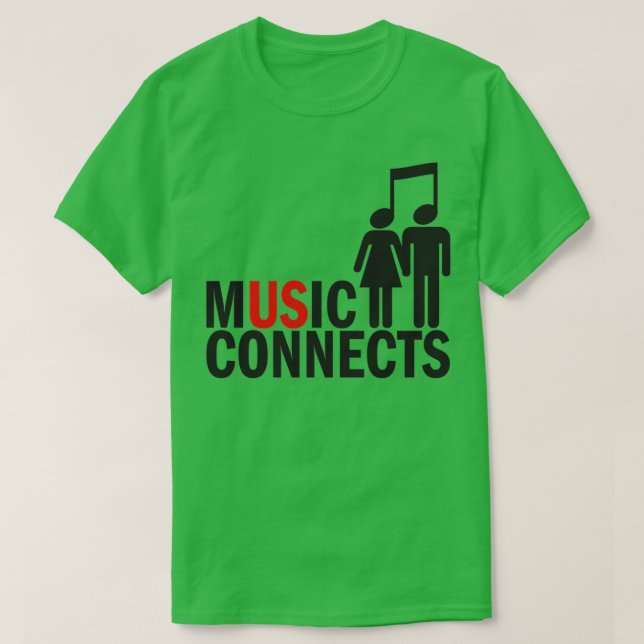Music Connects 1  T-Shirt (Design Front)