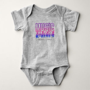 Music Connects People Baby Bodysuit
